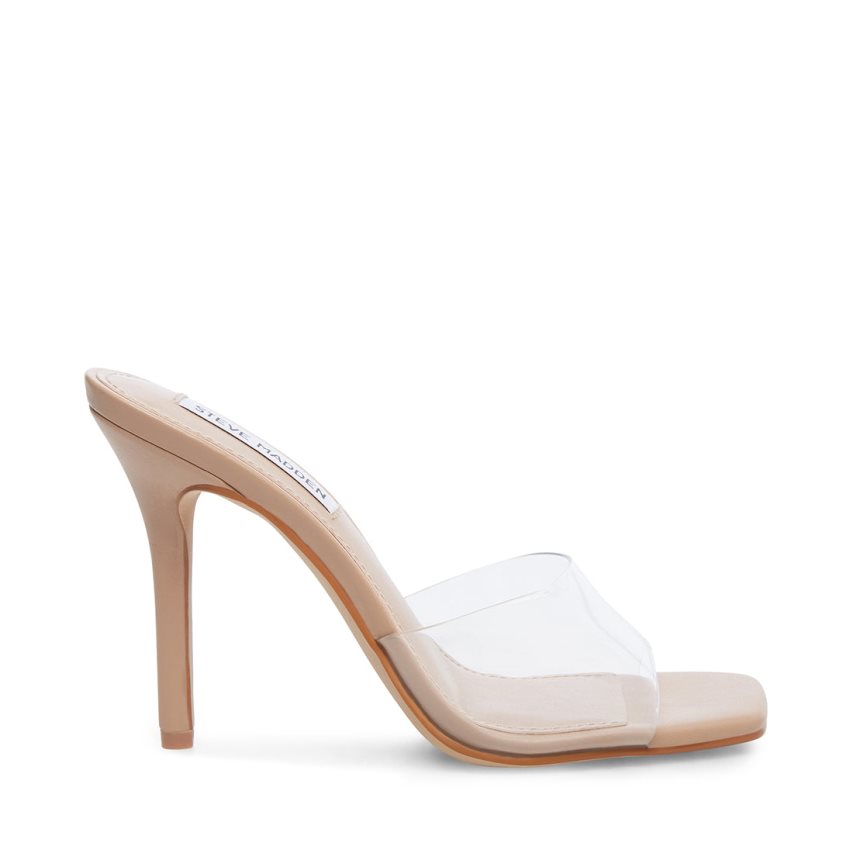 Steve Madden Signal Mules Sko Dame Beige | NYLUW0251