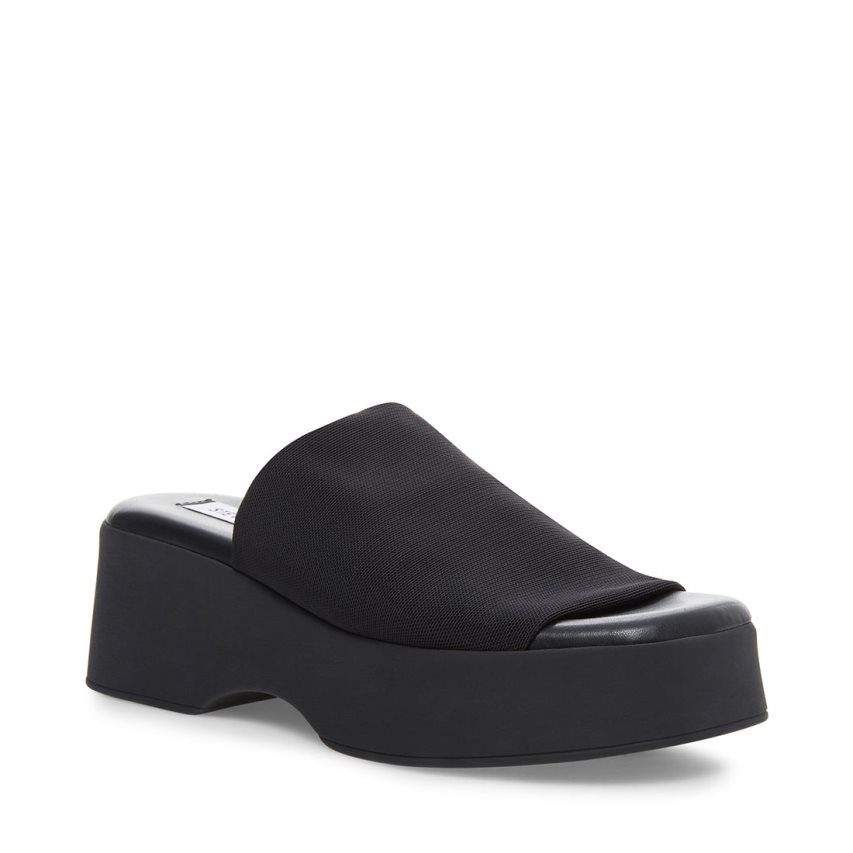 Steve Madden Slinky30 Platåsandaler Dame Svarte | ECADY0857