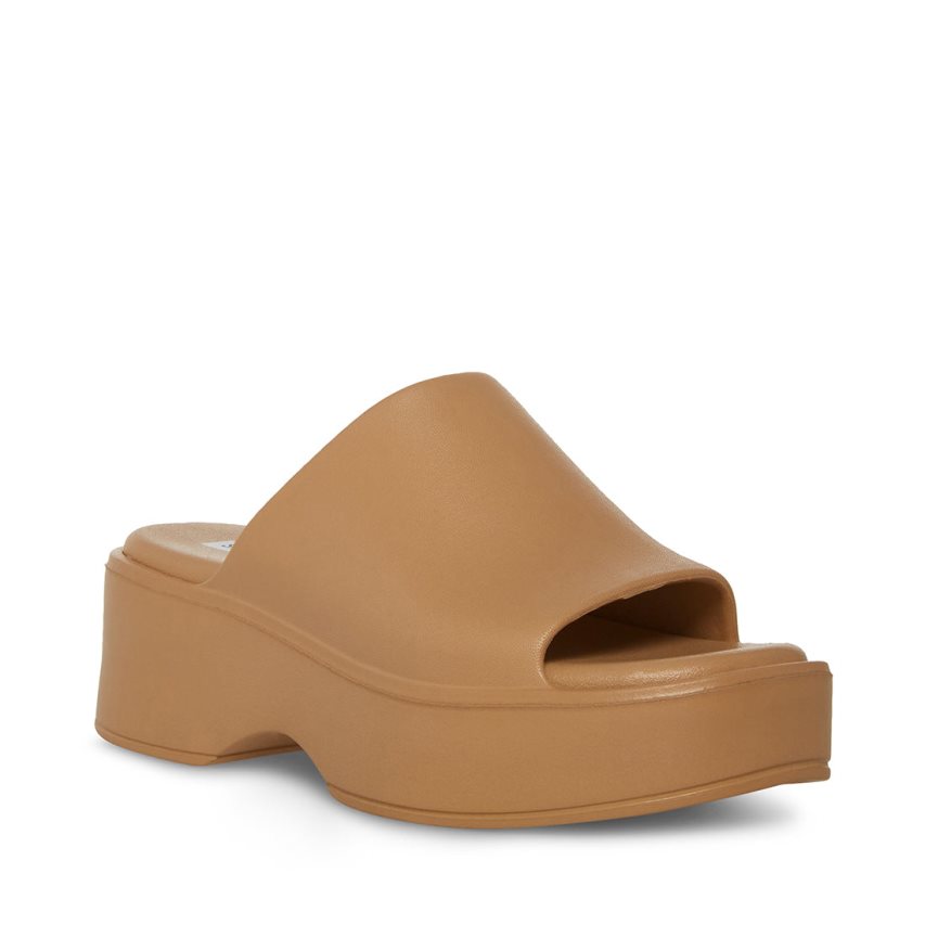 Steve Madden Slinky-j Platåsandaler Dame Brune | VCRHK5267