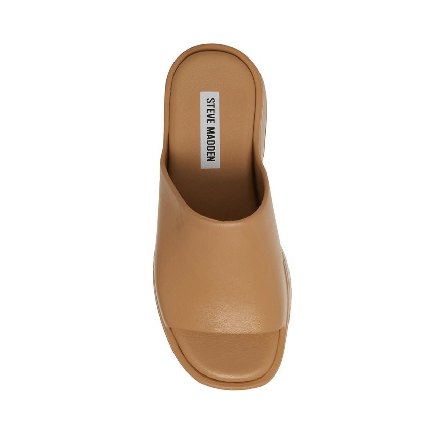 Steve Madden Slinky-j Platåsandaler Dame Brune | VCRHK5267