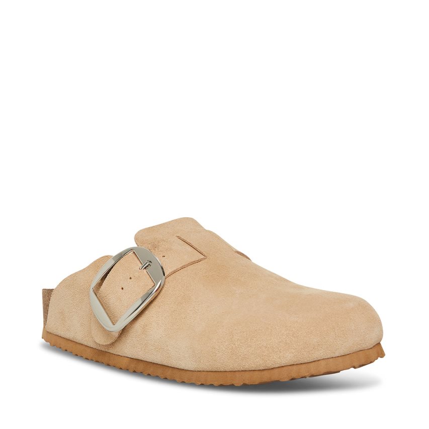 Steve Madden Social Semsket Skinn Loafers Dame Beige | WZUKD3719