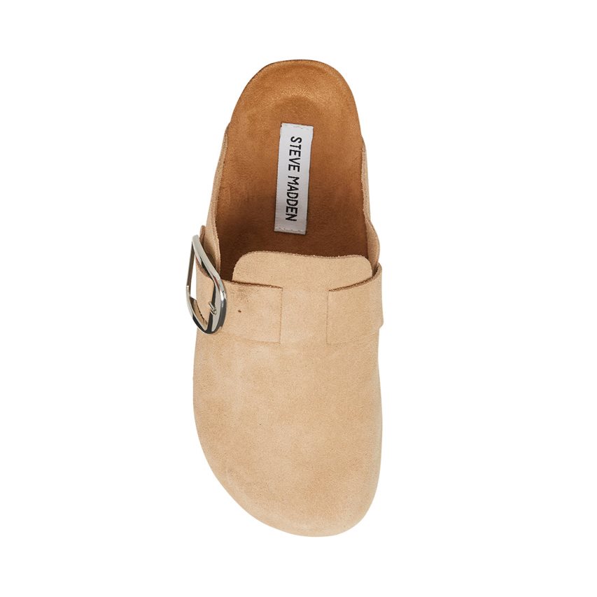 Steve Madden Social Semsket Skinn Loafers Dame Beige | WZUKD3719