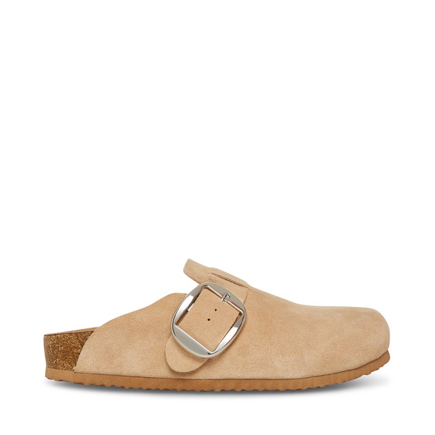 Steve Madden Social Semsket Skinn Loafers Dame Beige | WZUKD3719