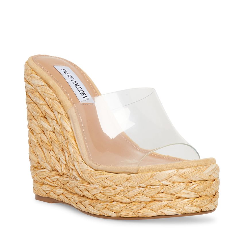 Steve Madden Tabitha Wedge Dame Beige | XVNBT9285