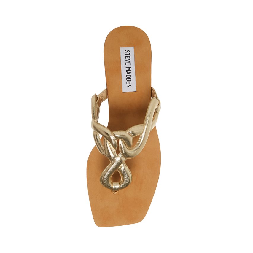 Steve Madden Terri Flip Flops Dame Gull | SFQUO1952