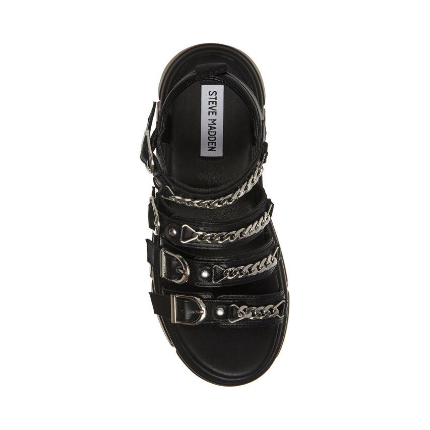 Steve Madden Tower Platåsandaler Dame Svarte | FXBVP2047