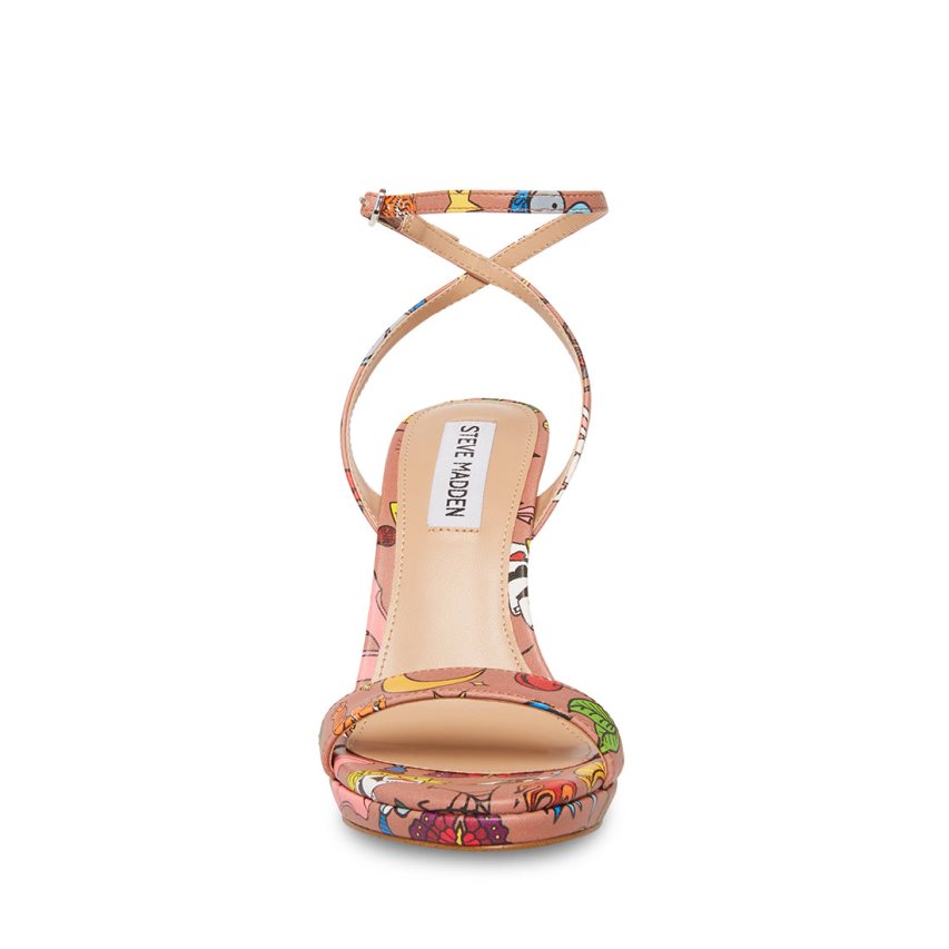 Steve Madden Wafer Sandaler med Hæl Dame Multicolor | IDZYT8467