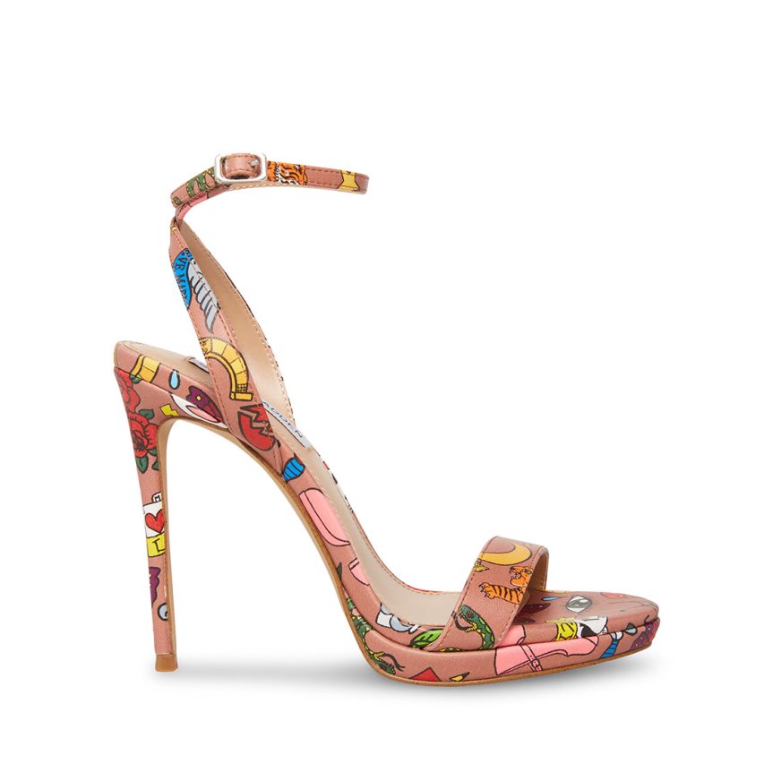 Steve Madden Wafer Sandaler med Hæl Dame Multicolor | IDZYT8467