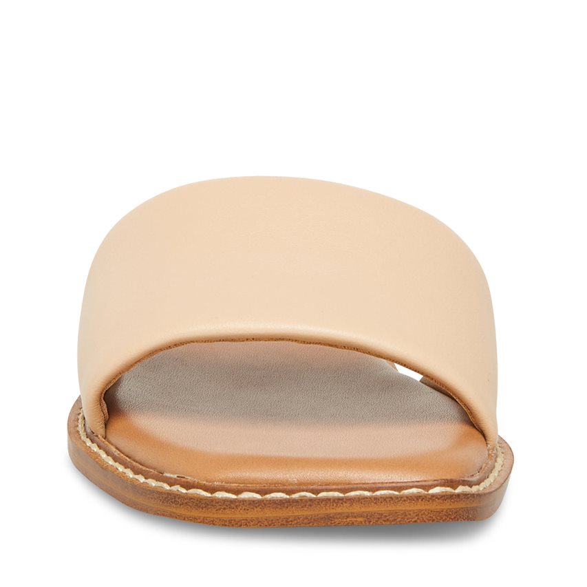 Steve Madden ra Lær Badesandaler Dame Beige | UALGR1468