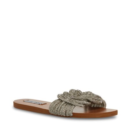 Steve Madden Adore Flate Sandaler Dame Sølv | ENVSU2596