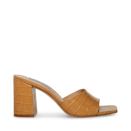 Steve Madden Alaya Crocodile Sandaler med Hæl Dame Brune | NULDO7625