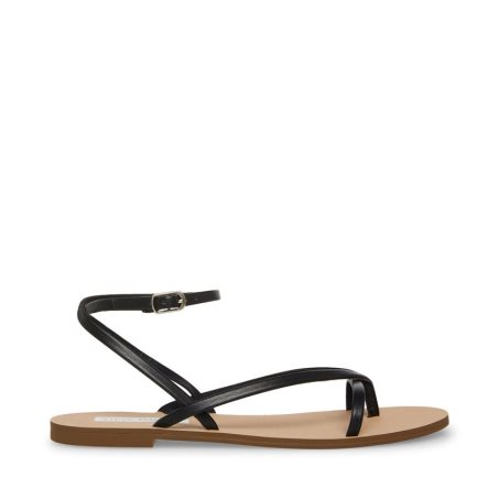 Steve Madden Amuse Flate Sandaler Dame Svarte | NDHFZ7562