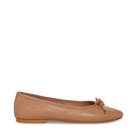 Steve Madden Blossoms Lær Ballerinasko Dame Brune | OGXRN4785