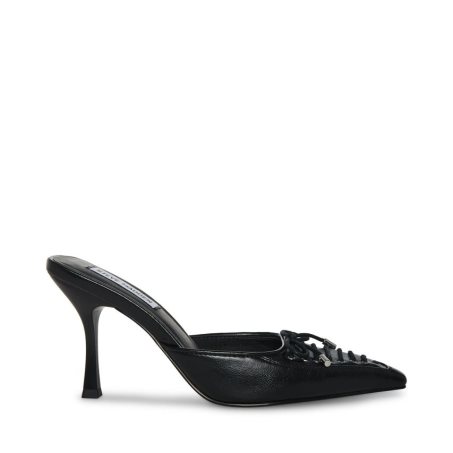 Steve Madden Brianne Mules Sko Dame Svarte | QAPWZ0647