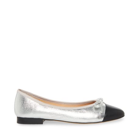 Steve Madden Ellison Ballerinasko Dame Sølv | OXQLU4971