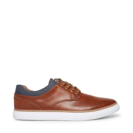 Steve Madden Gully Lær Joggesko Herre Brune | UFGVI9647