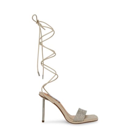 Steve Madden Karly Sandaler med Hæl Dame Beige | VTCEK2736