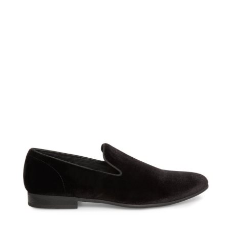 Steve Madden Laight Velvet Loafers Herre Svarte | EGLTX6873