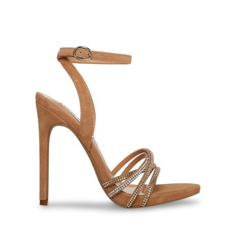 Steve Madden Lara Natural Sandaler med Hæl Dame Brune | CVZMW9678