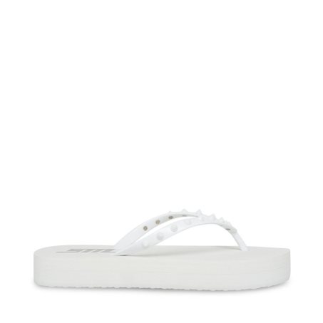 Steve Madden Lumi Flip Flops Dame Hvite | PHBFY3045