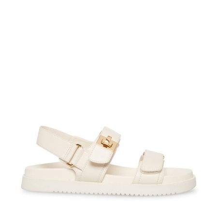 Steve Madden Mona Lær Platåsandaler Dame Beige | MSHLN4571