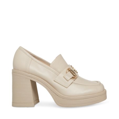 Steve Madden Nicole Platform Sko Dame Beige | MQBKU2936