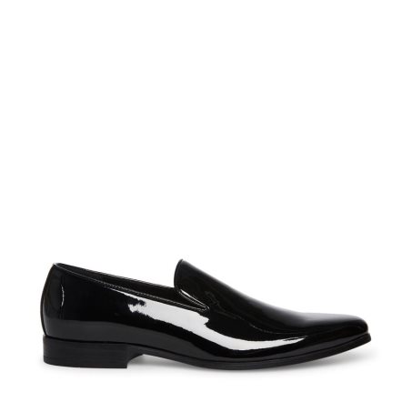 Steve Madden Parigi Patent Loafers Herre Svarte | XCOLE3459