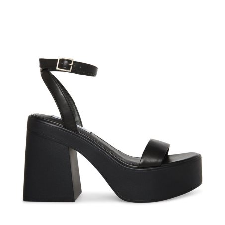 Steve Madden Rosetta Platform Sko Dame Svarte | LNIUR2359