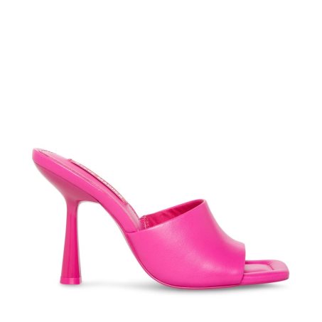 Steve Madden Selene Lær Mules Sko Dame Rosa | DUJMX1245