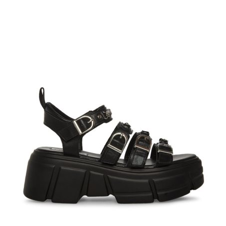 Steve Madden Tower Platåsandaler Dame Svarte | FXBVP2047